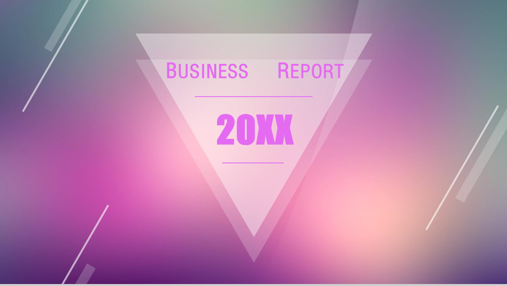 商务唯美清新商务通用PPT模板